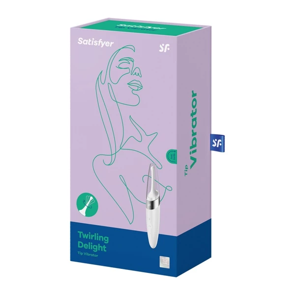 Satisfyer Twirling Delight (White) - Wibrator punktowy z ruchem cyrkulacyjnym, Biały