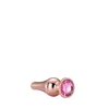 Dream Toys Gleaming Love Rose Gold Pleasure Plug M - Korek analny z diamentem