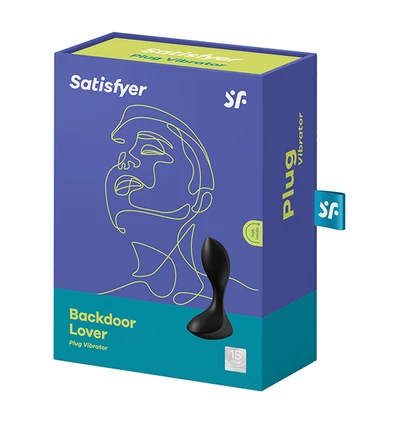 Satisfyer Backdoor Lover (Black) - Wibrator analny, Czarny