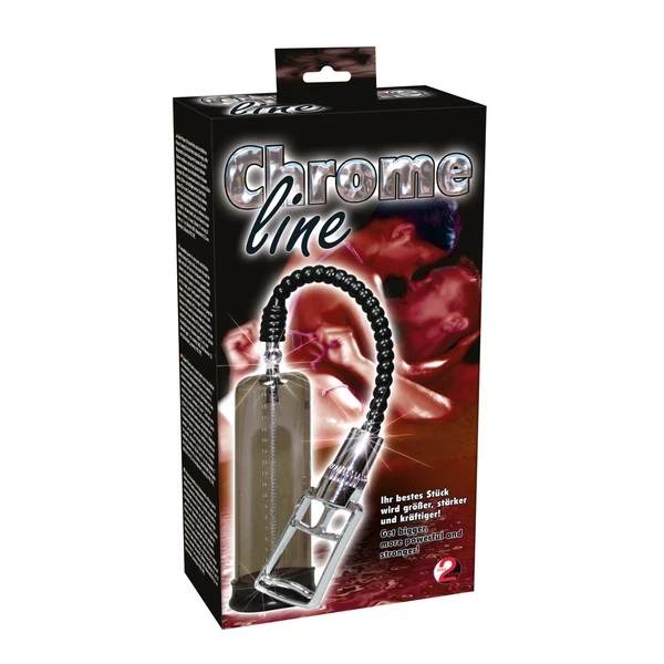 You2Toys Chrome Line Pump - Pompka powiększająca penisa
