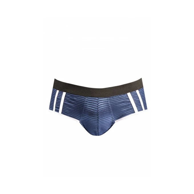 Anais Apparel Luxury Naval Jock Bikini - męskie figi z otwartym krokiem, Niebieski