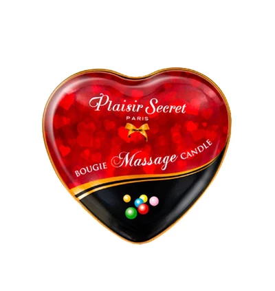 Plaisir secrets Massage Bubble Gum - Świeca do masażu, zapach gumy balonowej
