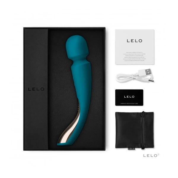 Lelo Smart Wand 2 Medium Ocean Blue - wibratory wand, niebieski