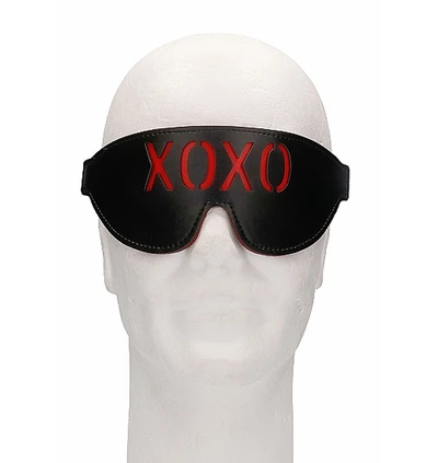 Ouch! Blindfold Xoxo Black - Maska na oczy &quot;xo xo&quot;