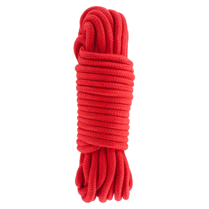 Hidden Desire Bondage Rope 10 Meter Red - Lina do krępowania Czerwony