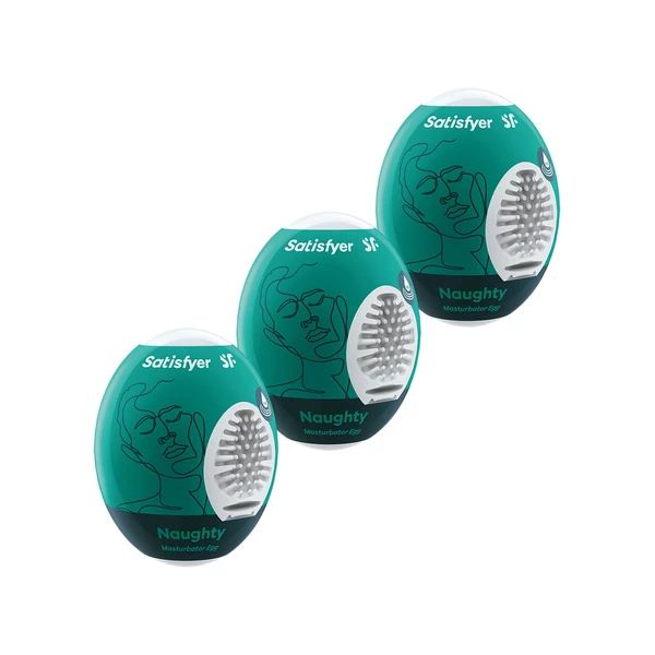 Satisfyer Eggs (Set Of 3 Naughty) - Jajeczka do masturbacji, zestaw