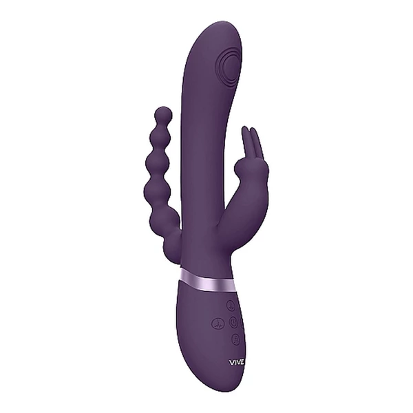 Vive Rini Purple - Wibrator króliczek do potrójnej stymulacji