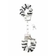 ShotsToys Furry Handcuffs Zebra - Kajdanki z futerkiem zebra