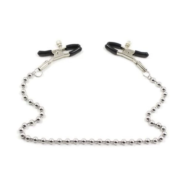 Toyz4lovers Chain Nipples Clamps - Zaciski na sutki z łańcuszkiem
