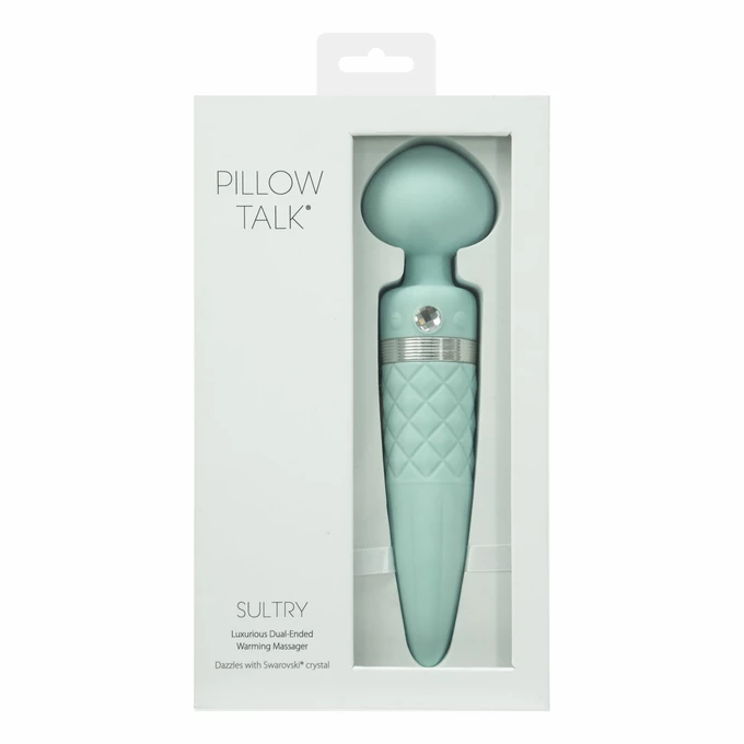 Pillow Talk Sultry Wand Massager Teal - Wibrator wand Niebieski