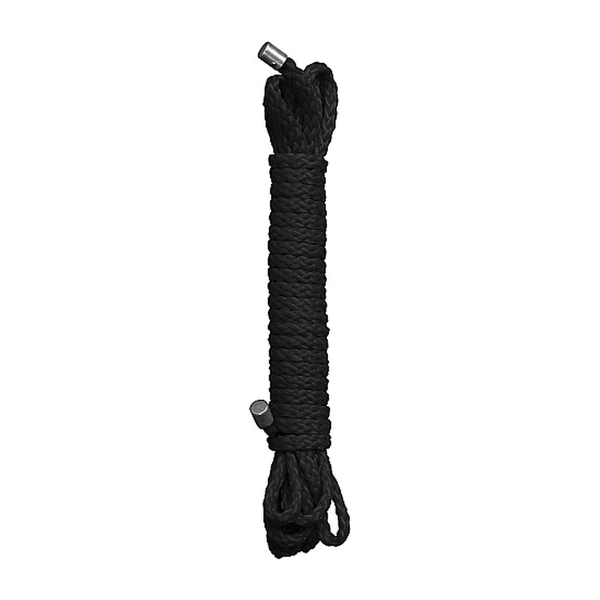 Ouch! Kinbaku Rope 5M Black - Lina do krępowania Czarny