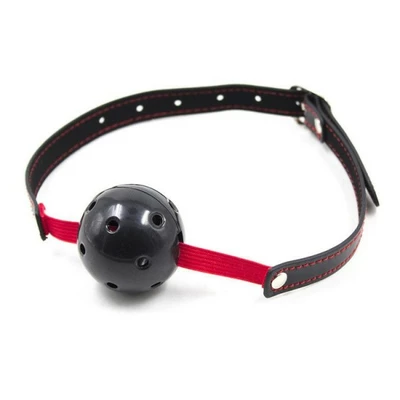 Toyz4lovers Breathable Ball Gag Stretch (Nero) - Knebel z kulką Czarny