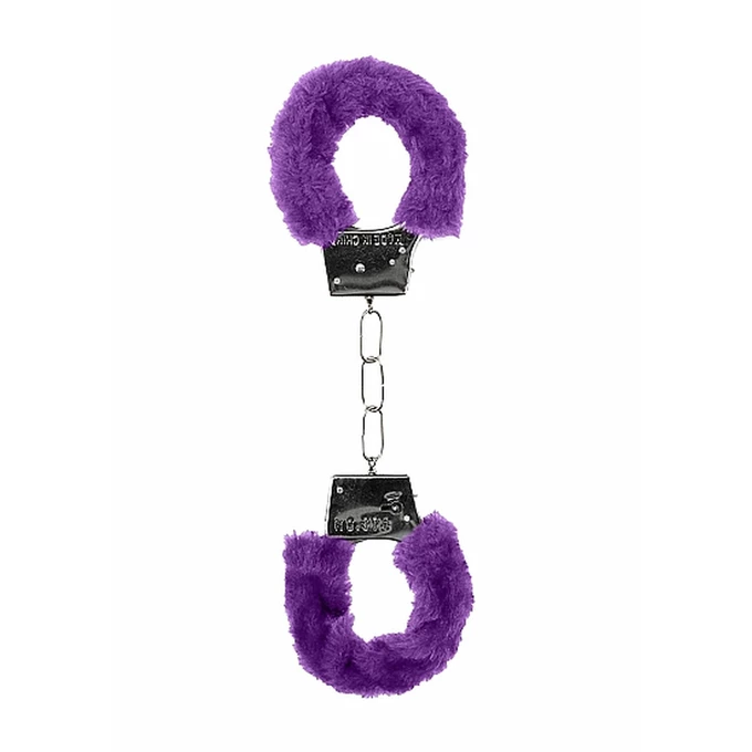 Ouch! Beginner&quot;S Handcuffs Furry Purple - Kajdanki z futerkiem Fioletowy
