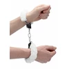 Ouch! Beginner&quot;S Handcuffs Furry White - Kajdanki z futerkiem Biały