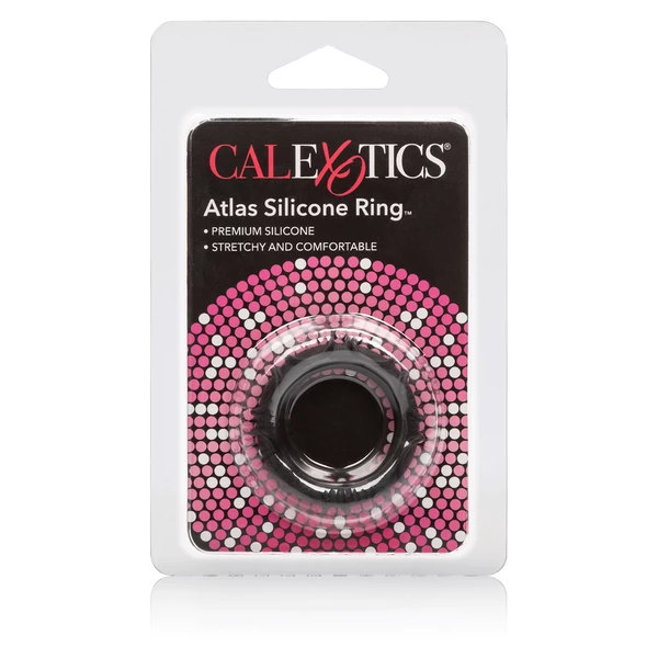CalExotics Atlas Silicone Ring Black - Elastyczny pierścień erekcyjny