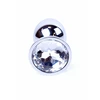 Boss Series Jewellery Silver Clear - Korek analny z diamentem Przezroczysty