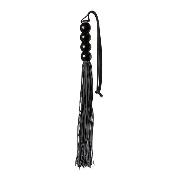 Guilty Pleasure Silicone Flogger Whip Black - Pejcz Czarny