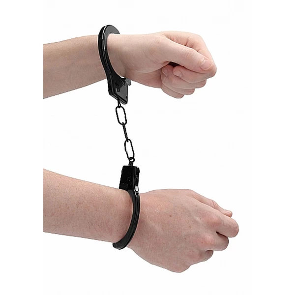 Ouch! Beginner&quot;S Handcuffs Black - Kajdanki metalowe Czarny