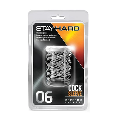 Blush Stay Hard Cock Sleeve 06 Clear - Nakładka na penisa