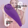 FeelzToys Femmegasm Tapping &amp; Tickling Purple - Wibrator łechtaczkowy pulsujący Fioletowy