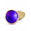 Rich R4 Gold Plug 4,8 Inch Purple Sapphire - Korek analny z diamentem Fioletowy