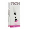 Rich R9 Silver Plug 3,9 Inch Pink Sapphire - Korek analny z diamentem Różowy