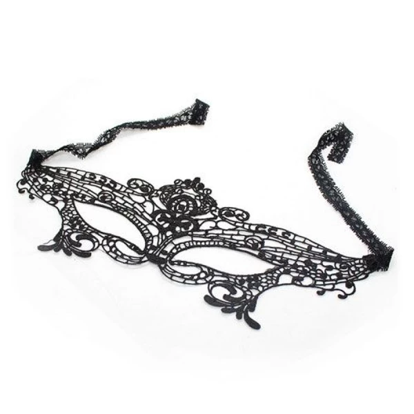 Toyz4lovers Royal Mask Black - Koronkowa maska na oczy