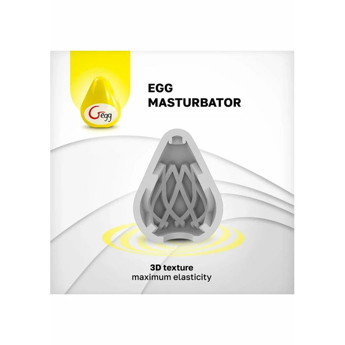 Gvibe Gegg Masturbator - Jajeczko do masturbacji Żółty