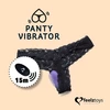 FeelzToys Panty Vibe Remote Controlled Vibrator Black - Wibrator łechtaczkowy do bielizny Czarny