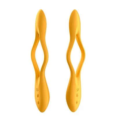 Satisfyer Elastic Joy Multi Vibrator (Dark Yellow) - Wibrator elastyczny dla niej lub dla par Żółty