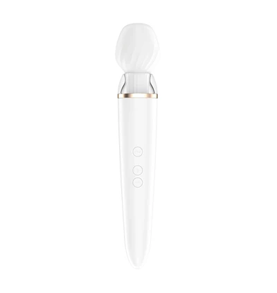Satisfyer Double Wand Er - Wibrator wand z różnymi końcówkami