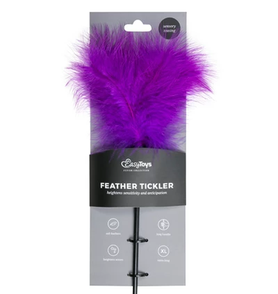 Easy Toys Purple Tickler Long - Piórko do łaskotania