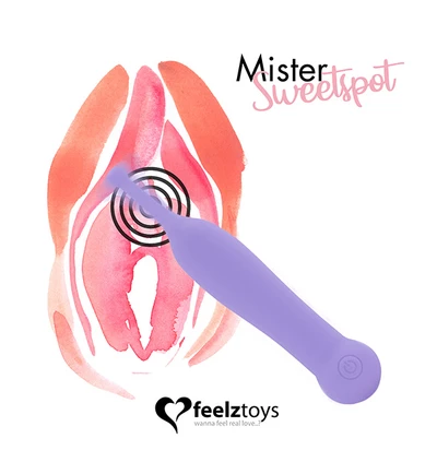 FeelzToys Mister Sweetspot Clitoris Vibrator Paars - Wibrator punktowy Niebieski