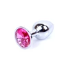 Boss Series Jewellery Silver Pink - Korek analny z diamentem Różowy