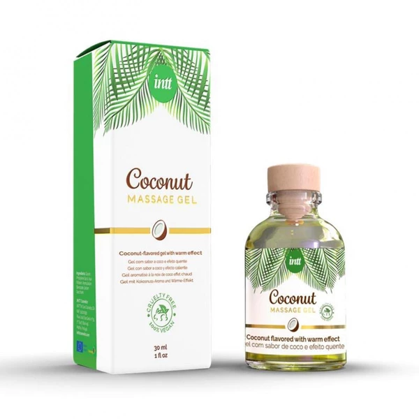 Intt Massage Gel Coconut Vegan 30Ml - Wegański Olejek do masażu - kokosowy