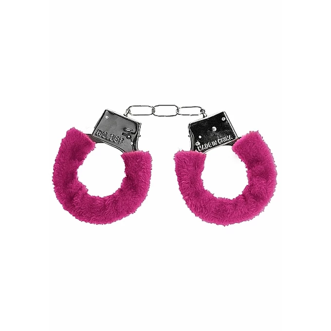 Ouch! Beginner&quot;S Handcuffs Furry Pink - Kajdanki z futerkiem Różowy