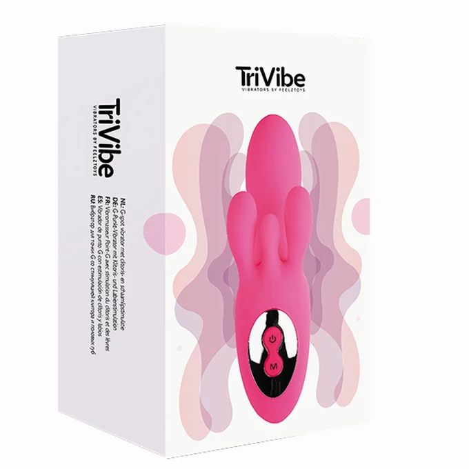 FeelzToys Trivibe G Spot Vibrator - Wibrator króliczek Różowy