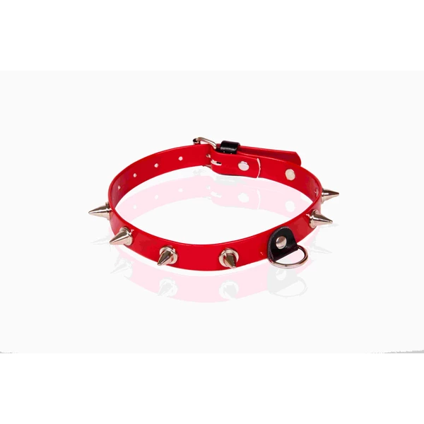 Whips Collections Obroża Z Kolcami - Czerwony