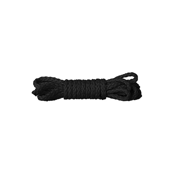 Ouch! Kinbaku Mini Rope 1,5M Black - Lina do krępowania Czarny