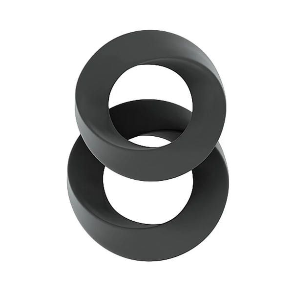 Sono No.24 Cockring Set Grey - Zestaw elastycznych pierścieni erekcyjnych
