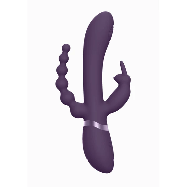Vive Rini Purple - Wibrator króliczek do potrójnej stymulacji
