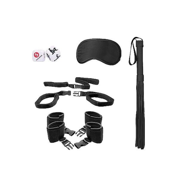 Ouch! Bed Post Bindings Restraing Kit Black - Zestaw BDSM