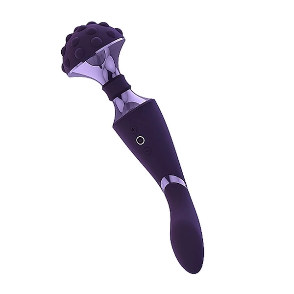 Vive Shiatsu Bendable - Wibrator wand z dwoma silnikami Fioletowy