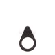 Lit Up Silicone Stimu Ring 1 Black - Wibrujący pierścień erekcyjny Czarny