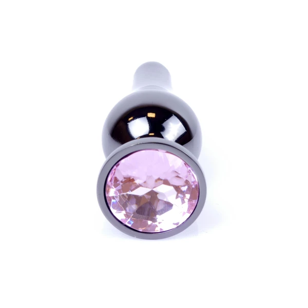 Boss Series Jewellery Dark Silver Butt Rose - Korek analny z diamentem