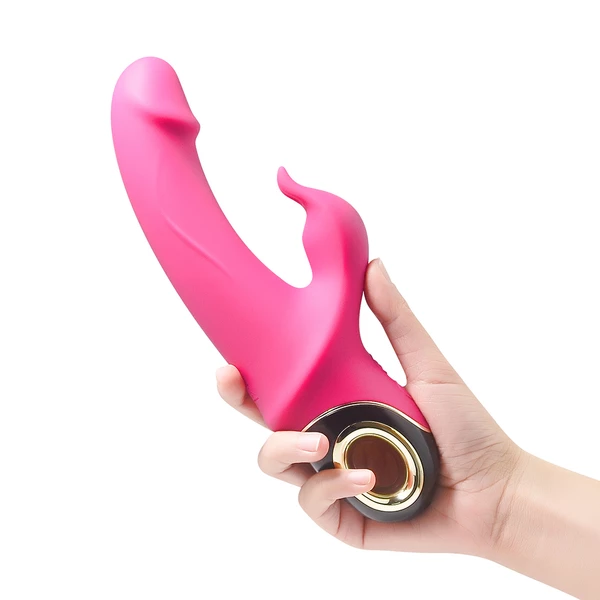 Boss Series Meteror Pink - Wibrator króliczek z ruchomą końcówką Różowy