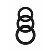 Sono No.25 Cockring Set Black - Zestaw elastycznych pierścieni erekcyjnych