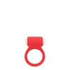 Lit Up Silicone Stimu Ring 3 Red - Wibrujący pierścień erekcyjny Czerwony