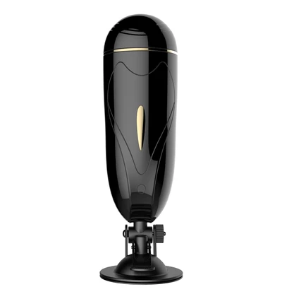 Boss Series Vibrating Masturbation Cup 7 IE - Wibrujący masturbator z efektami dźwiękowymi i przyssawką