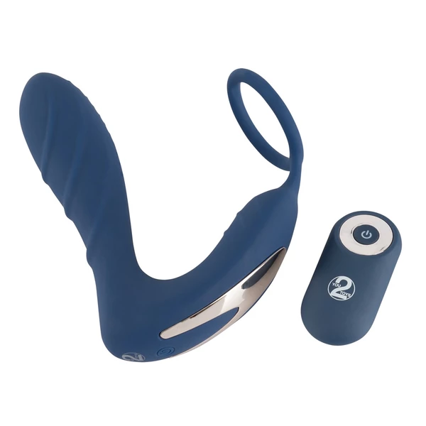 You2Toys Vibrating Prostate Plug With C - Wibrujący masażer prostaty z pierścieniem erekcyjnym